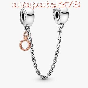 Pandora Dangling Crown O Safety Chain Charm